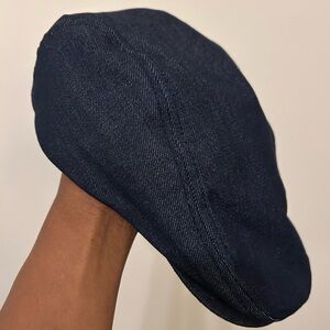 Wembley Dark Denim Newsboy Cap